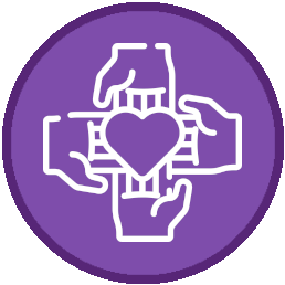 Infografika - ręce trzymające serduszko